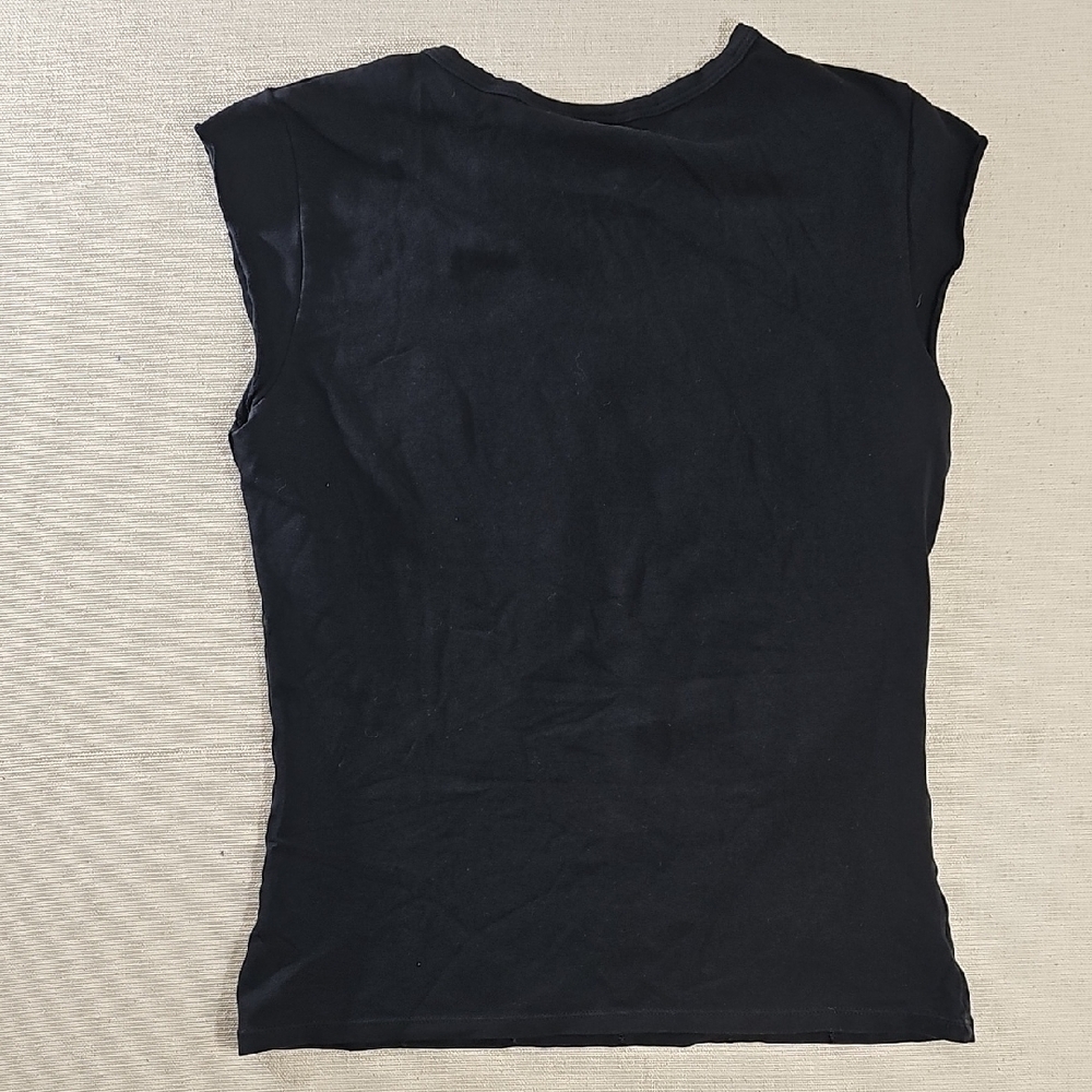 Armani Exchange Black Tee Medium Y2K - Picture 4 of 8